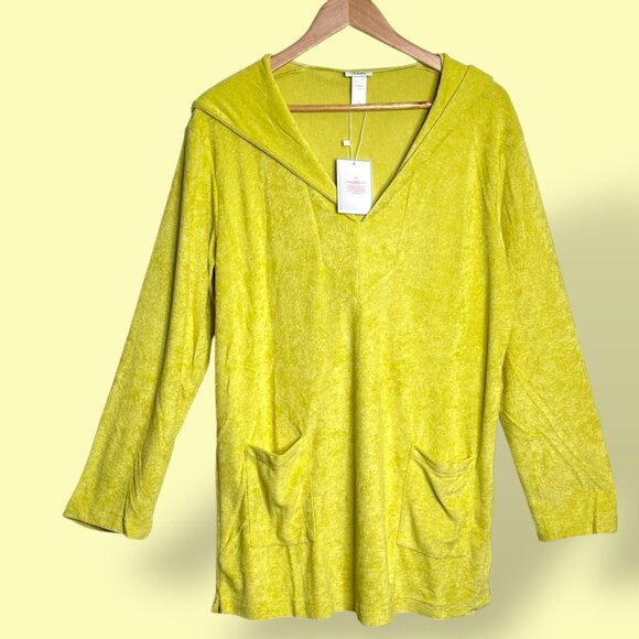 NEW Andie Swim Honeysuckle Yellow Hoodie Dress Swim Cover Up Beach Summer Size S - Picture 5 of 5